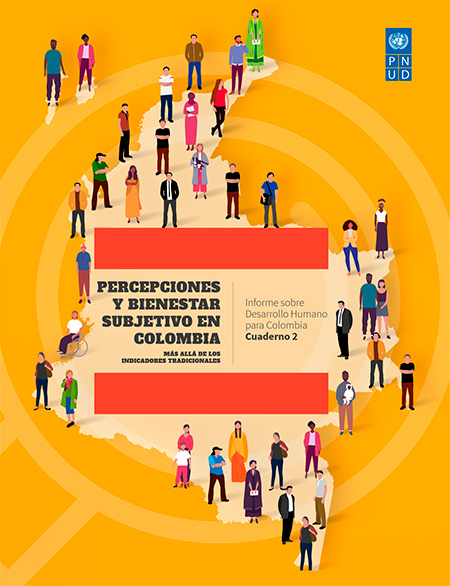 Portada del cuaderno con una ilustración de varias personas sobre la silueta del país.